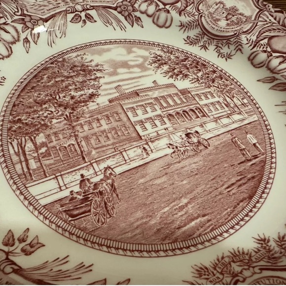 Vintage Richmond Academy Augusta Georgia Wedgwood Transferware Plate - Picture 4 of 5